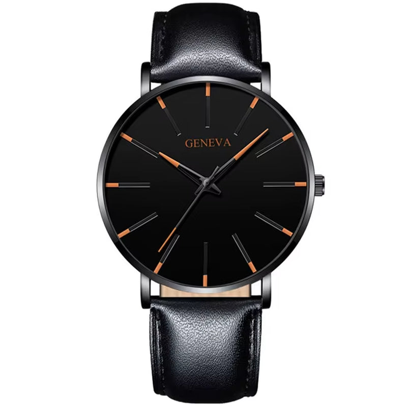 Reloj Hombre 2023 Watch Men Minimalist Ultra Thin Watches Men'S Fashion Stainless Steel Mesh Belt Quartz Watch Relogio Masculino