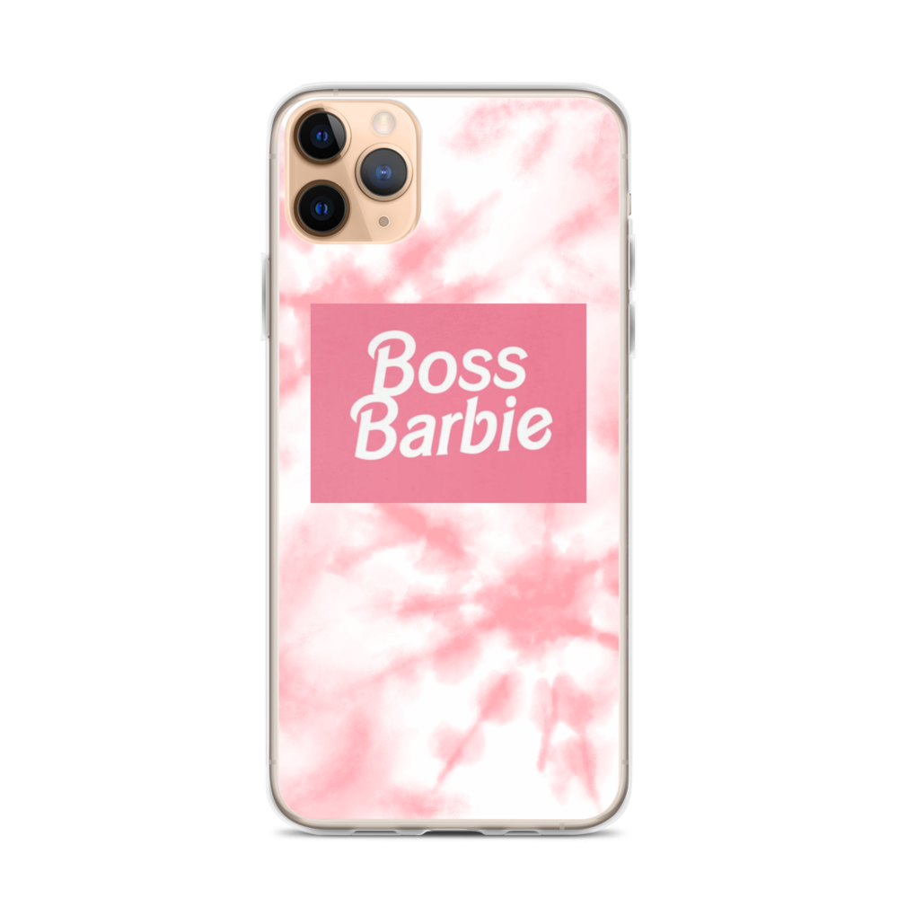 pink boss barbie Clear Case for iPhone®