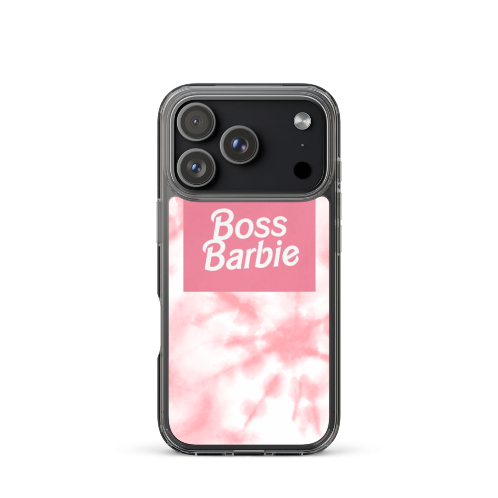 pink boss barbie Clear Case for iPhone®