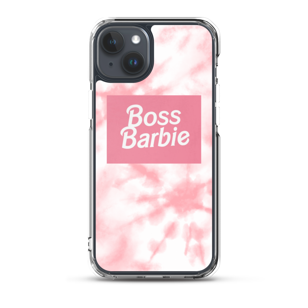 pink boss barbie Clear Case for iPhone®