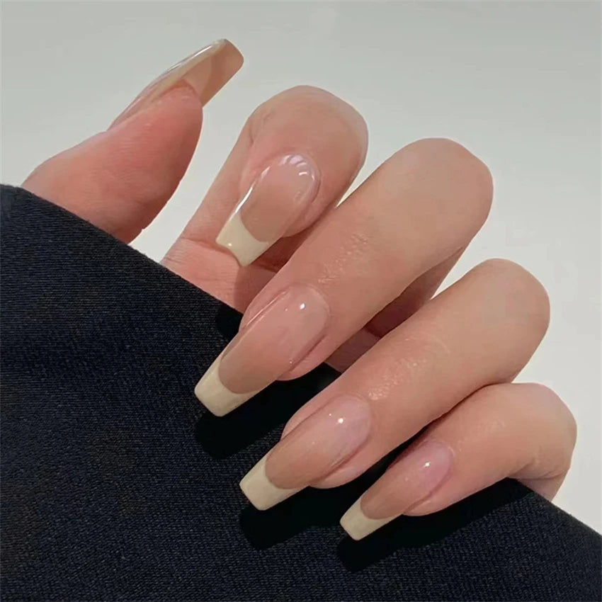 24Pcs/Set Dark Spice Wearable Black Press on Nail Tips Full Cover Fake Nails with Design Butterfly Lovely Girls False Nails Art
