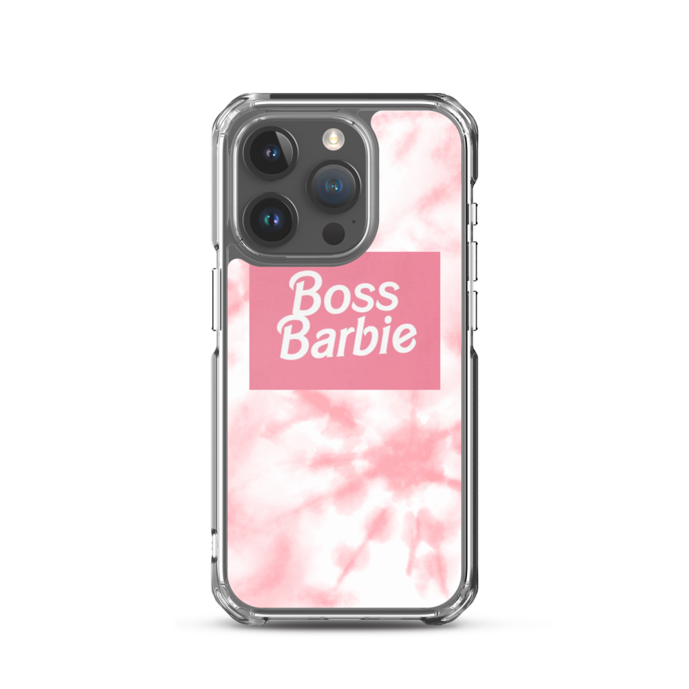 pink boss barbie Clear Case for iPhone®