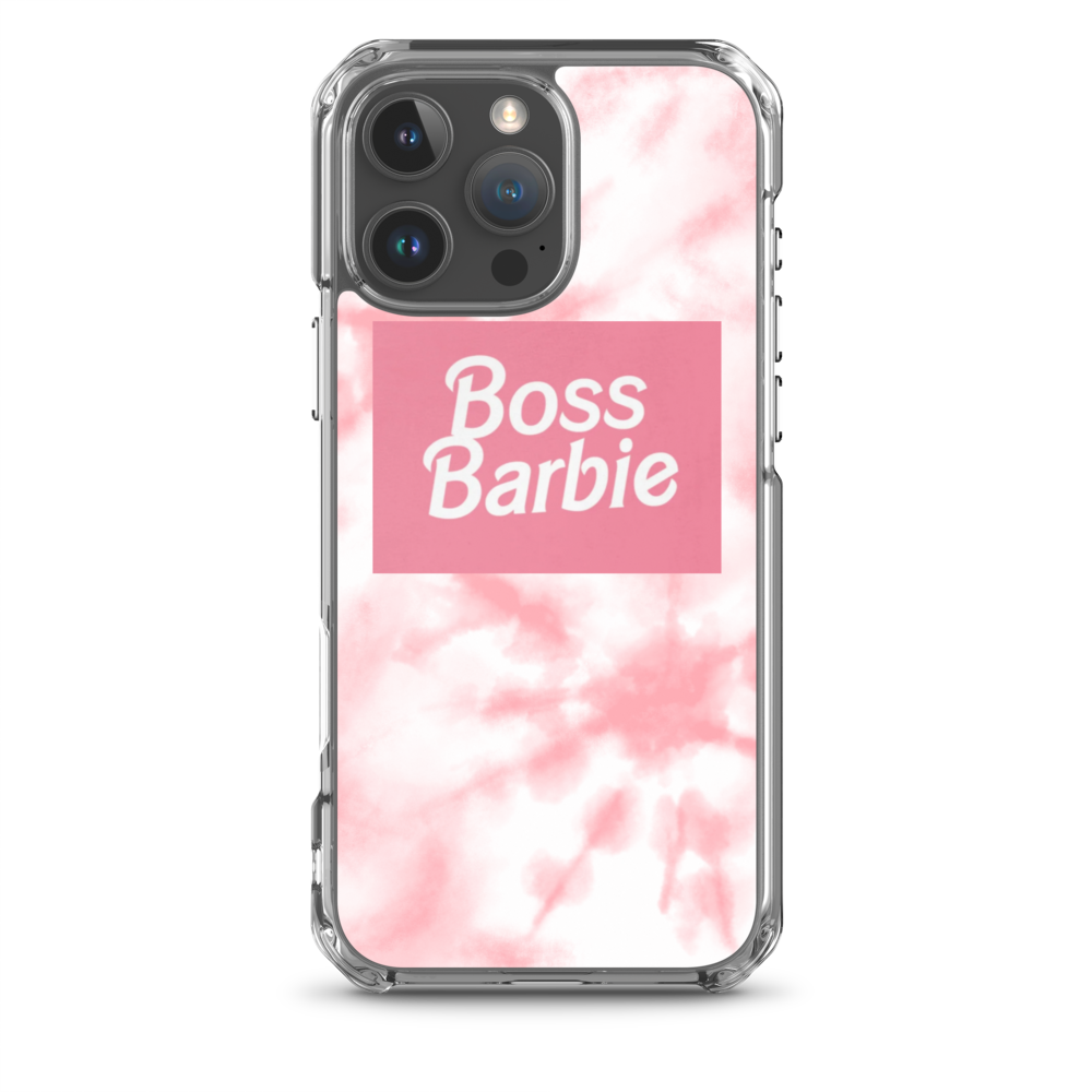 pink boss barbie Clear Case for iPhone®