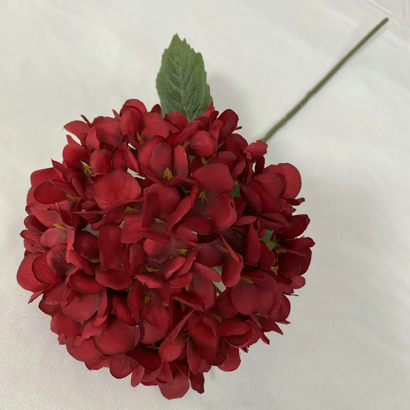 Artificial Flowers Cheap Silk Hydrangea Bride Bouquet Wedding New Year Decoration Home Accessories for Vase Plants Arrangement