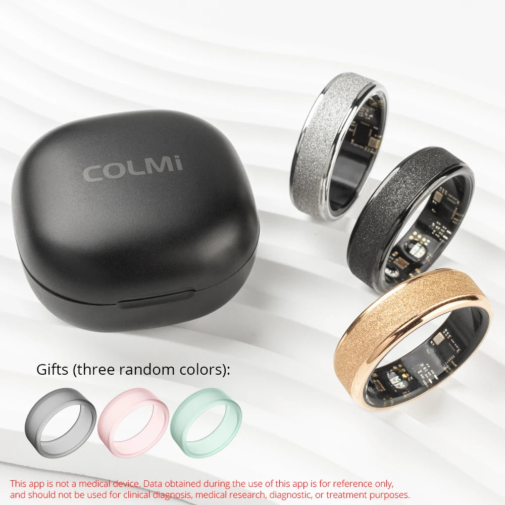 2024  R10 Smart Ring for Men Women, with Charging Case 39 Days Battery Life, Health and Sleep Monitor, 5ATM Waterproof