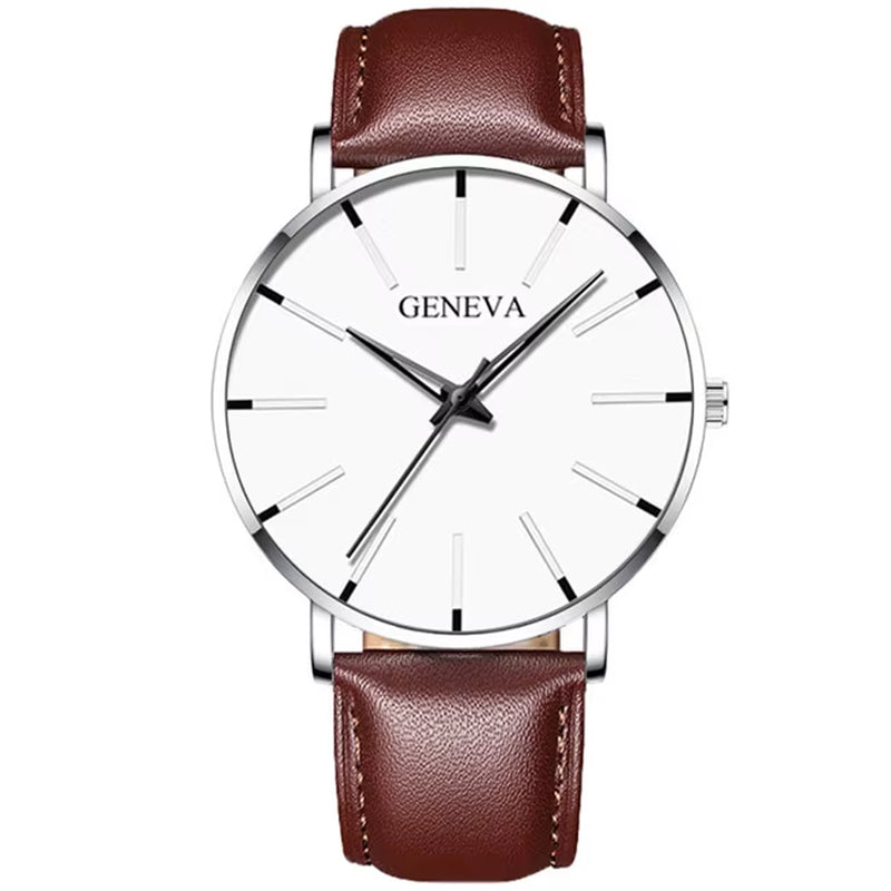Reloj Hombre 2023 Watch Men Minimalist Ultra Thin Watches Men'S Fashion Stainless Steel Mesh Belt Quartz Watch Relogio Masculino