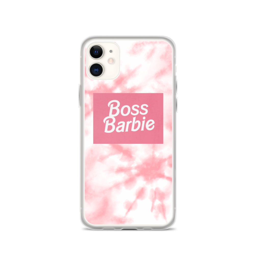 pink boss barbie Clear Case for iPhone®