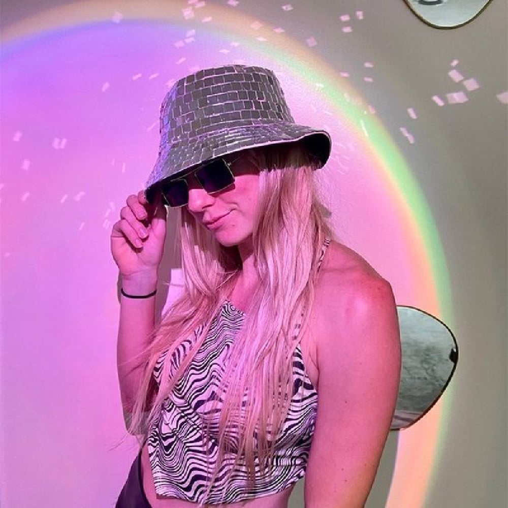 Ladies' Decorative Glass Sequin Party Hat disco