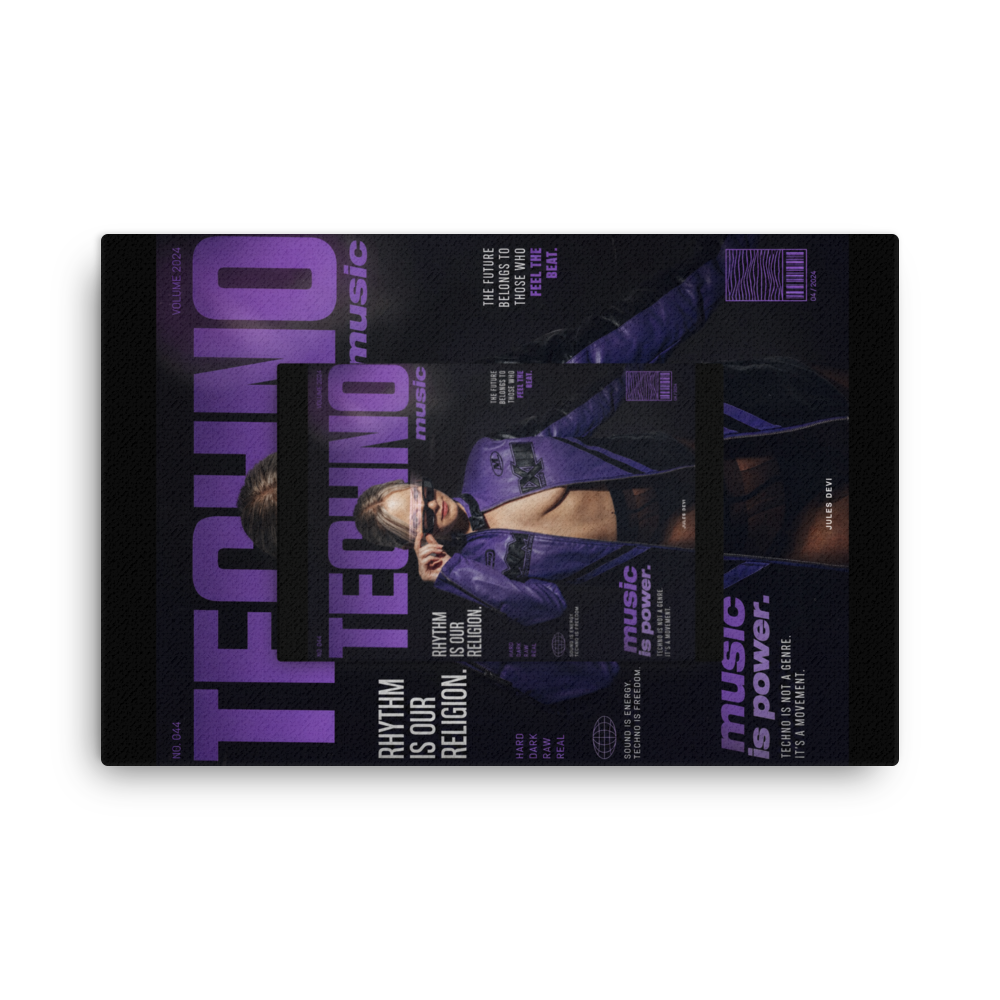 Techno rave jules devi Thin Canvas (in)