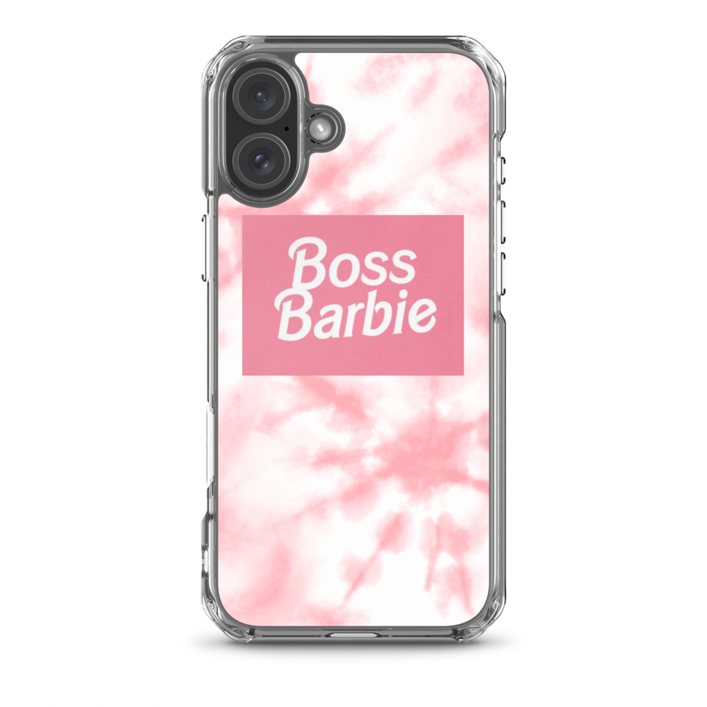 pink boss barbie Clear Case for iPhone®