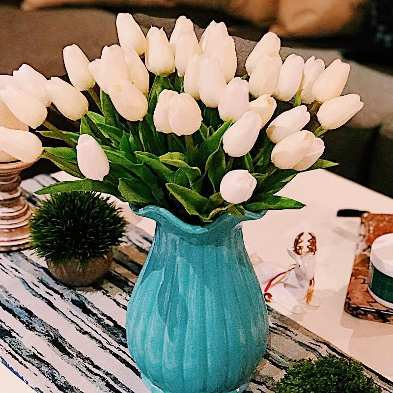 3/5/10/15/20Pcs Tulips Artificial Flowers Real Touch Flower Bouquet Tulips Fake Flower for Wedding Home Decoration