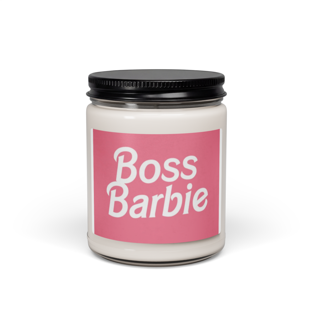 Boss barbie pink girly Scented Soy Candle, 9oz