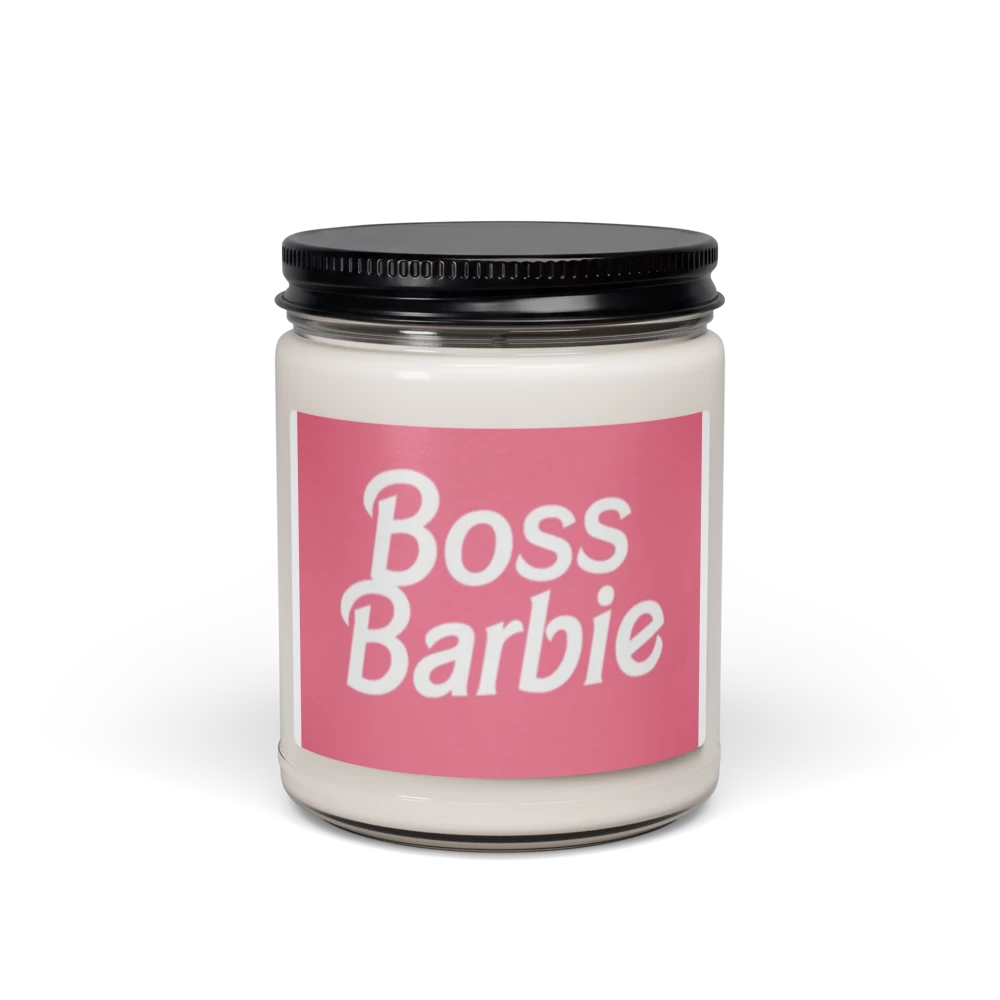 Boss barbie pink girly Scented Soy Candle, 9oz