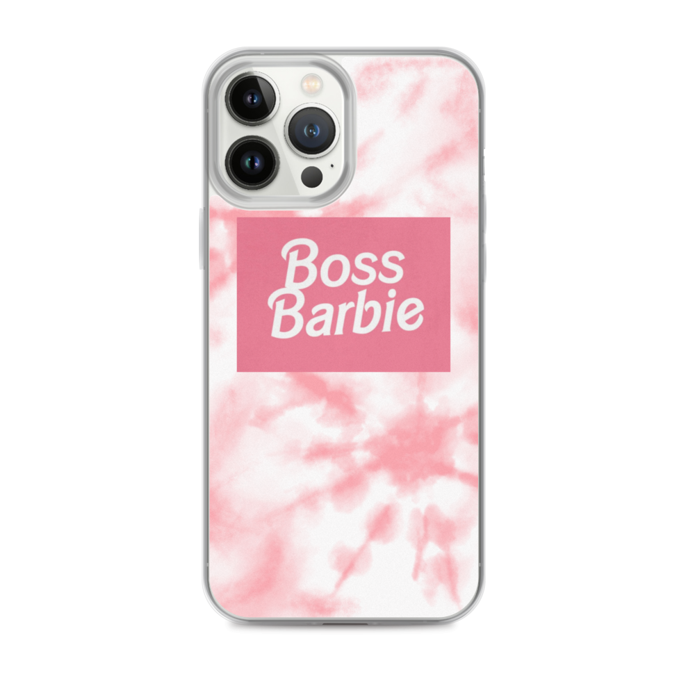 pink boss barbie Clear Case for iPhone®