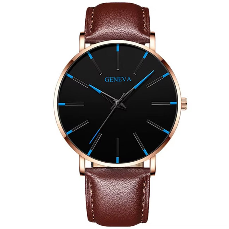 Reloj Hombre 2023 Watch Men Minimalist Ultra Thin Watches Men'S Fashion Stainless Steel Mesh Belt Quartz Watch Relogio Masculino