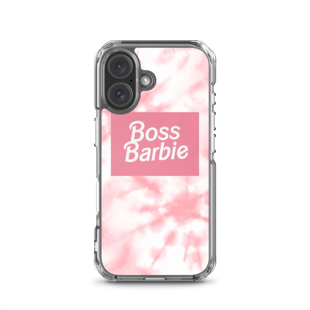 pink boss barbie Clear Case for iPhone®