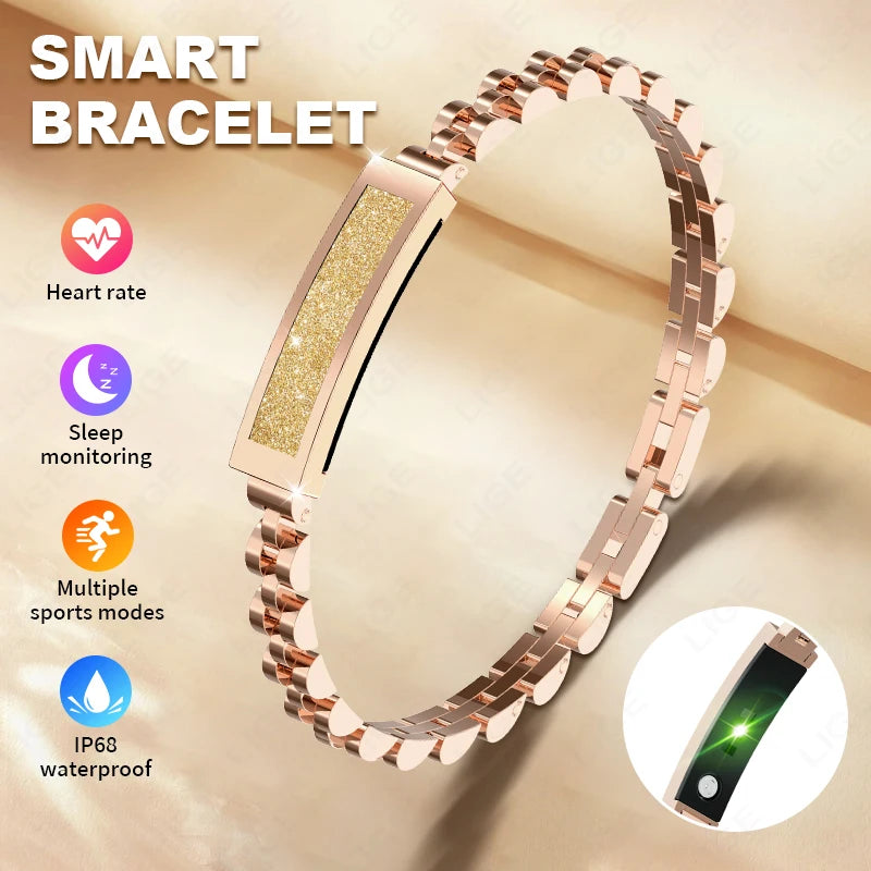 Fashion Smartwatch for Couple GPS Sport Fitness Bracelet Band Heart Rate Sleep Monitor Smart Wristband IP68 Waterproof Pedometer