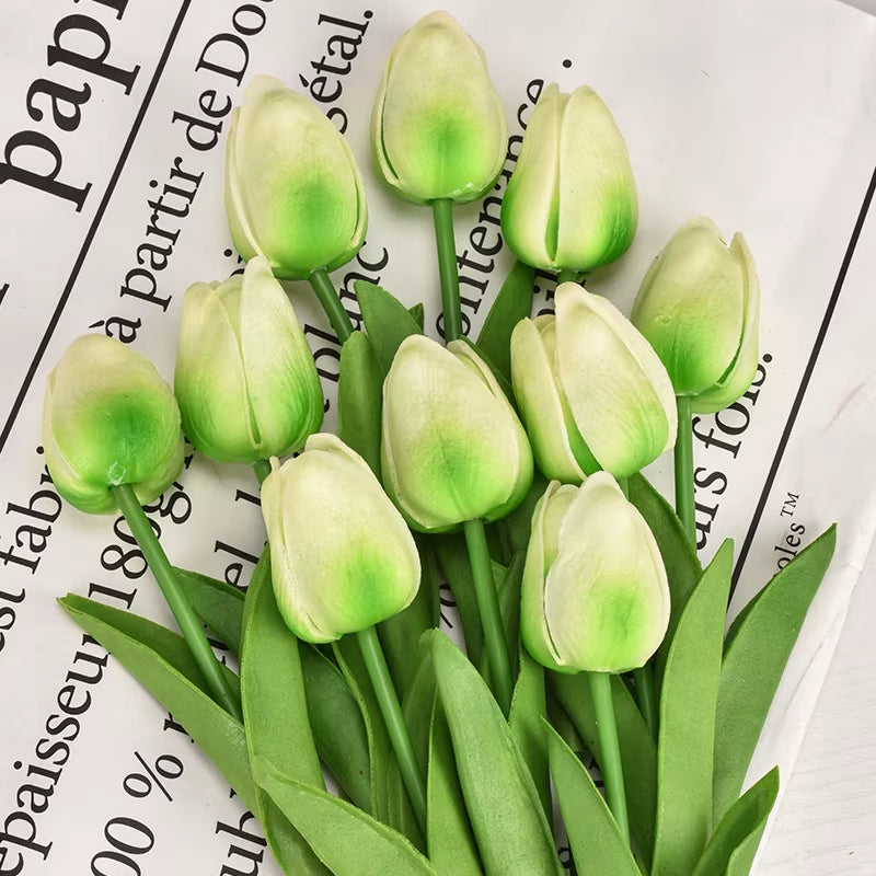 3/5/10/15/20Pcs Tulips Artificial Flowers Real Touch Flower Bouquet Tulips Fake Flower for Wedding Home Decoration