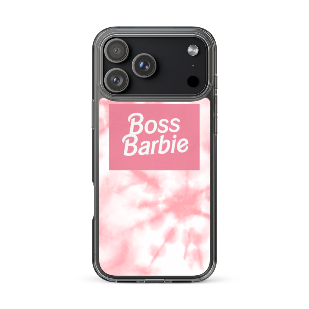 pink boss barbie Clear Case for iPhone®