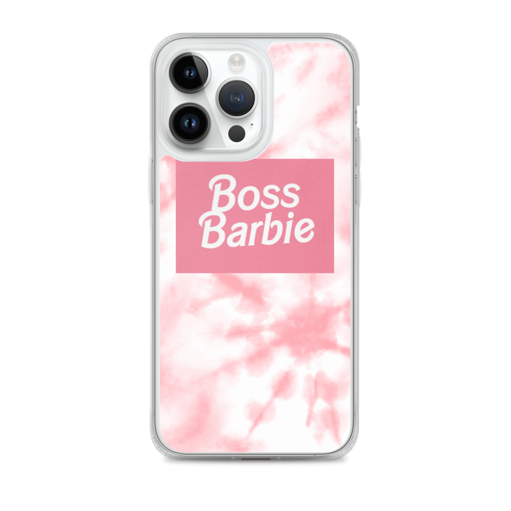 pink boss barbie Clear Case for iPhone®