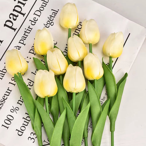 3/5/10/15/20Pcs Tulips Artificial Flowers Real Touch Flower Bouquet Tulips Fake Flower for Wedding Home Decoration