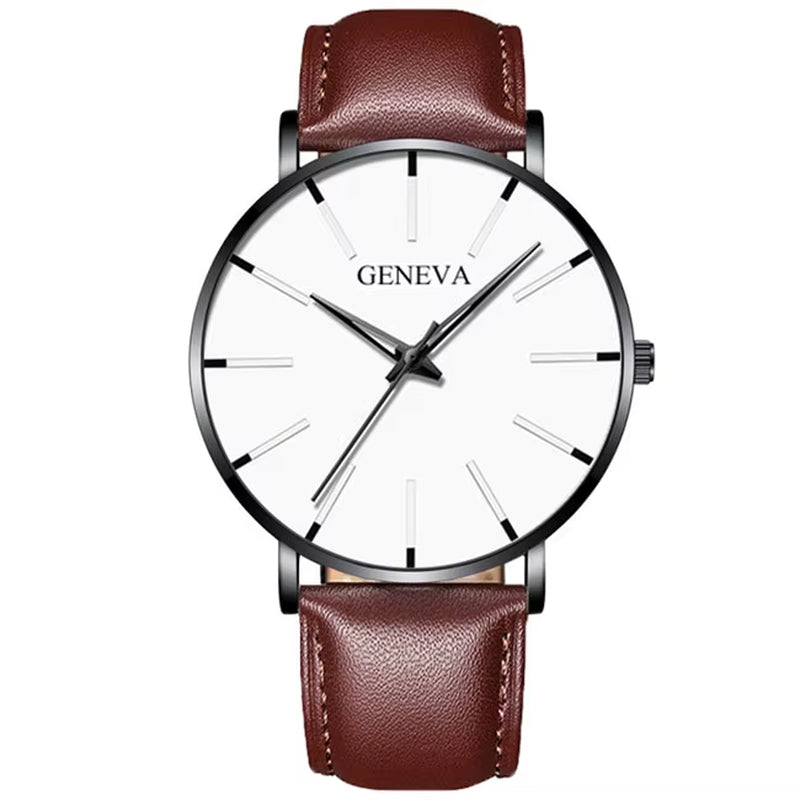 Reloj Hombre 2023 Watch Men Minimalist Ultra Thin Watches Men'S Fashion Stainless Steel Mesh Belt Quartz Watch Relogio Masculino