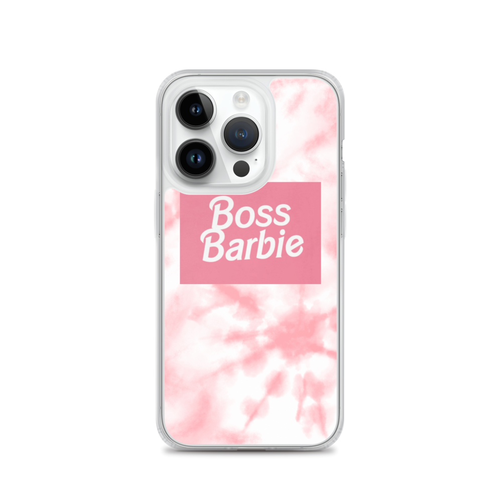 pink boss barbie Clear Case for iPhone®