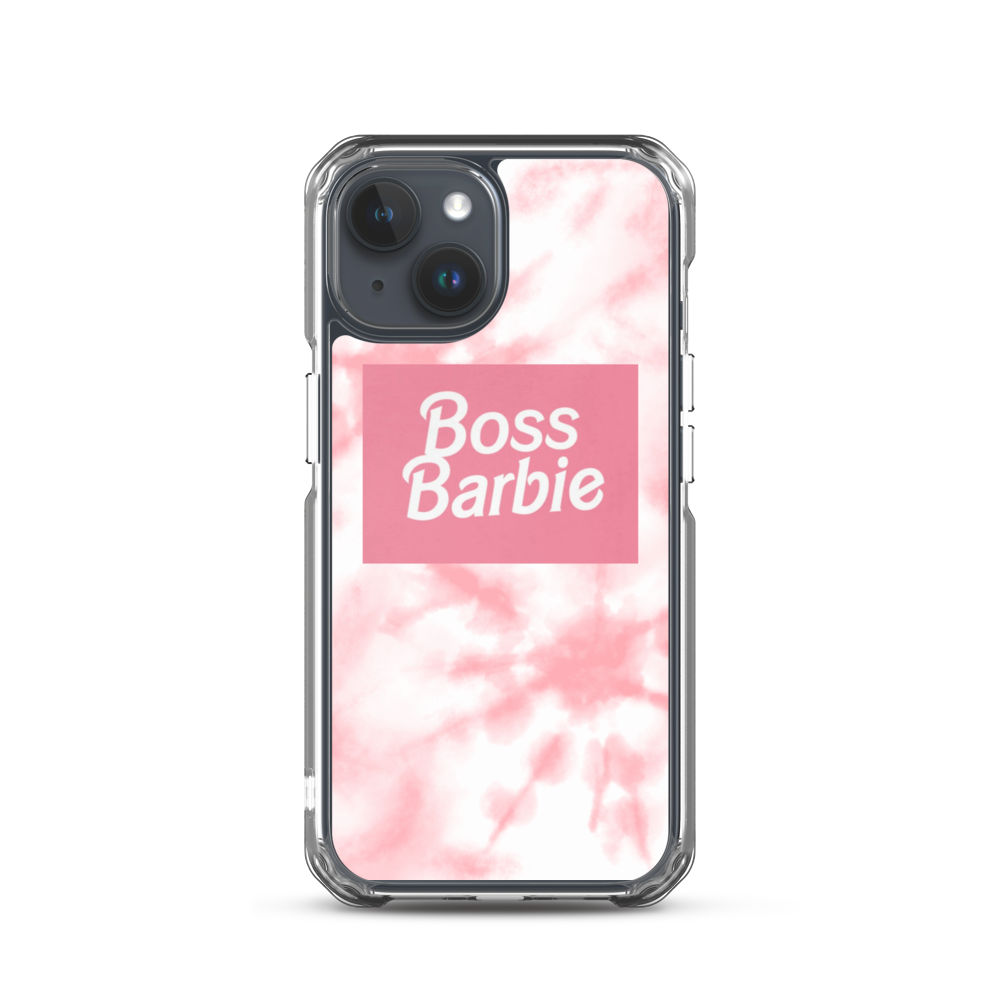 pink boss barbie Clear Case for iPhone®