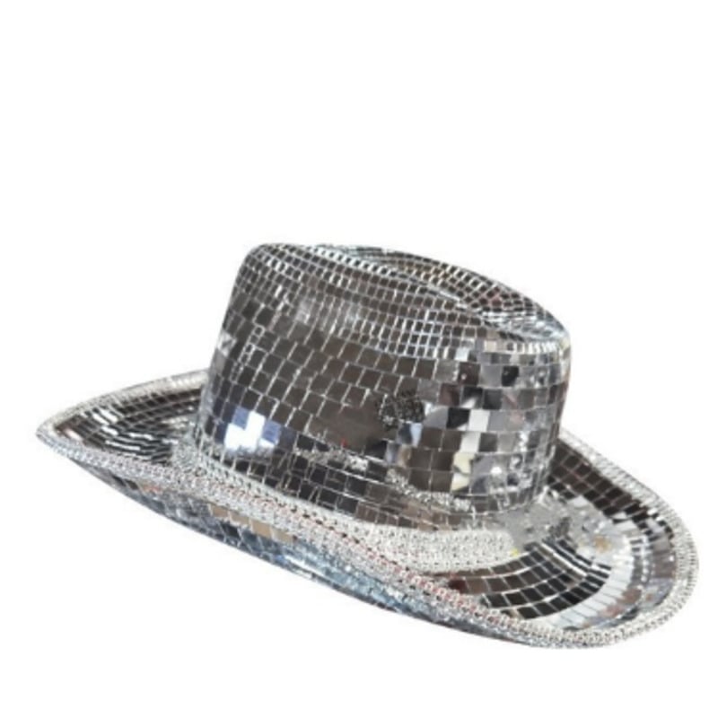Ladies' Decorative Glass Sequin Party Hat disco