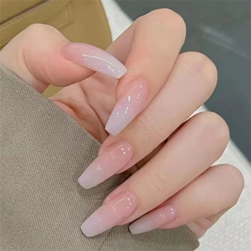 24Pcs/Set Dark Spice Wearable Black Press on Nail Tips Full Cover Fake Nails with Design Butterfly Lovely Girls False Nails Art