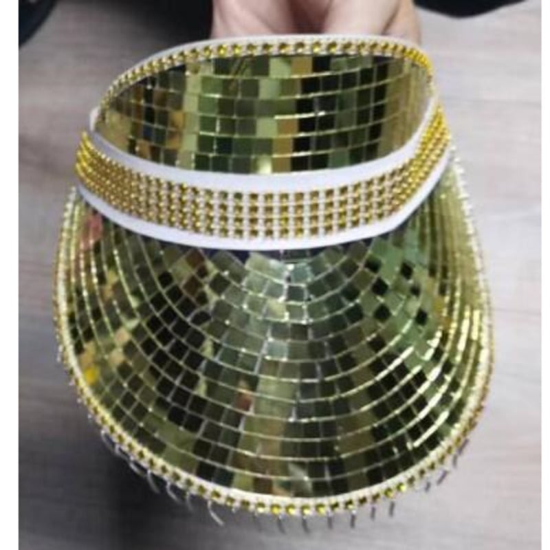 Ladies' Decorative Glass Sequin Party Hat disco