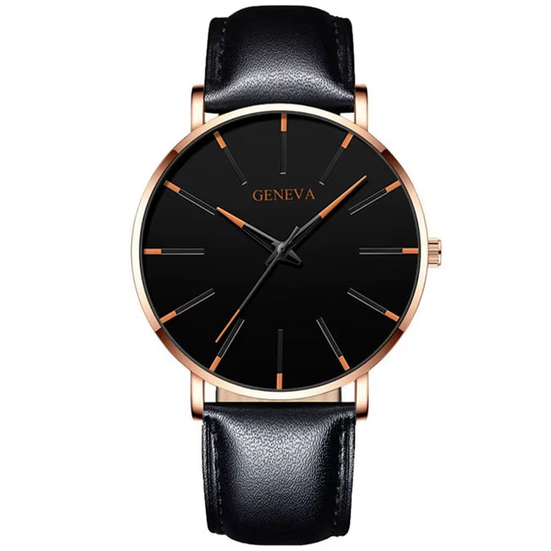 Reloj Hombre 2023 Watch Men Minimalist Ultra Thin Watches Men'S Fashion Stainless Steel Mesh Belt Quartz Watch Relogio Masculino