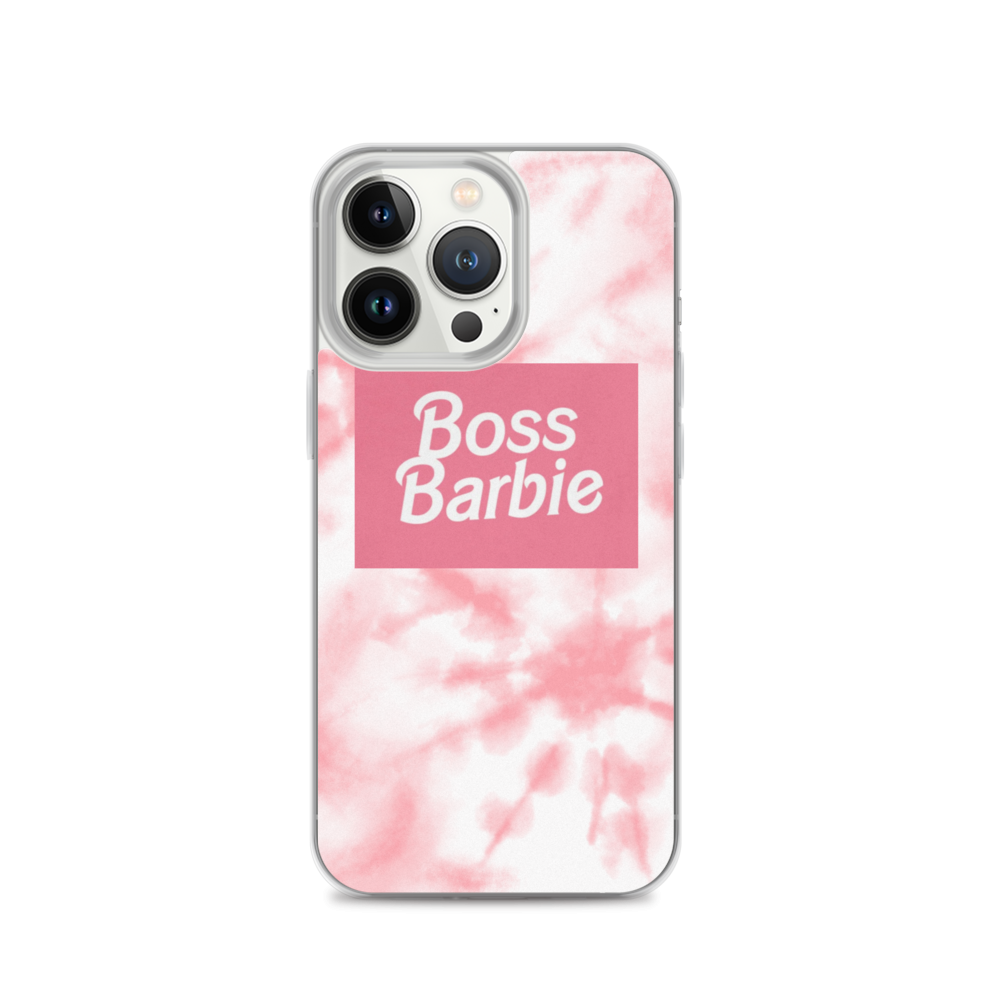 pink boss barbie Clear Case for iPhone®