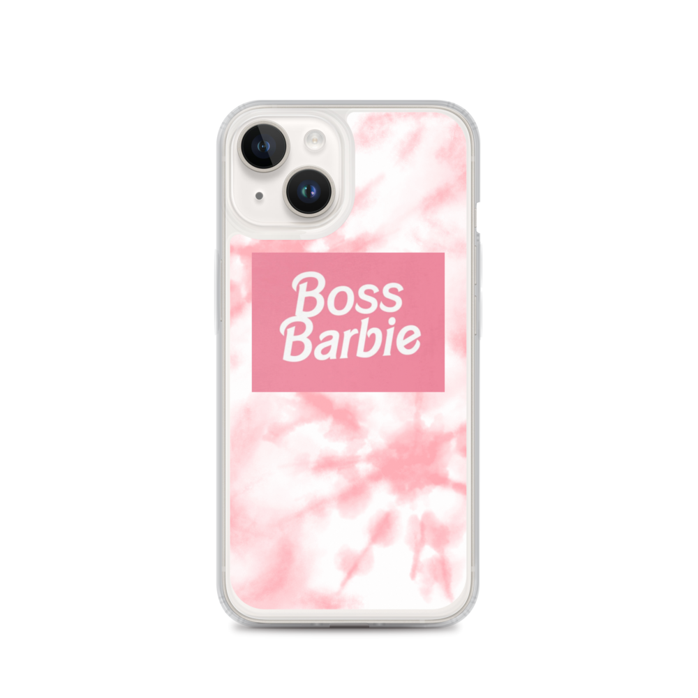 pink boss barbie Clear Case for iPhone®
