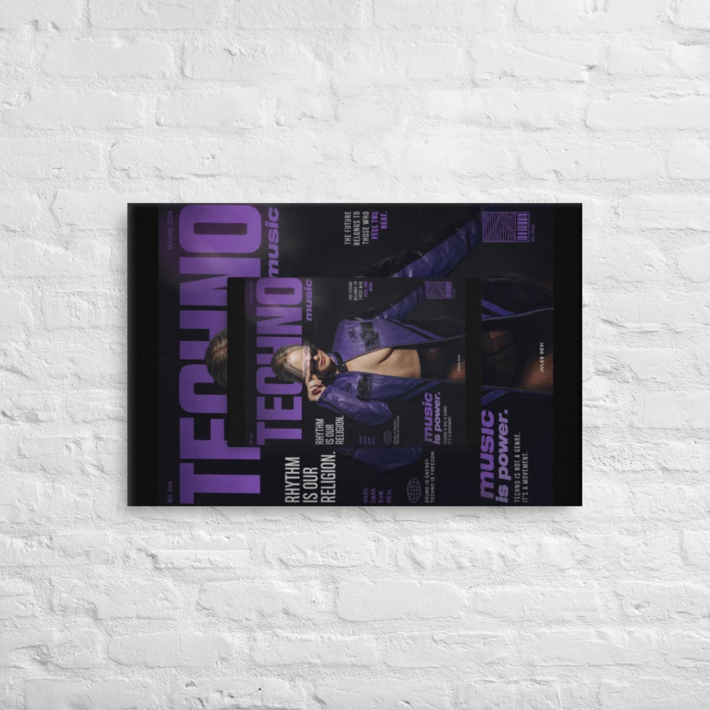 Techno rave jules devi Thin Canvas (in)