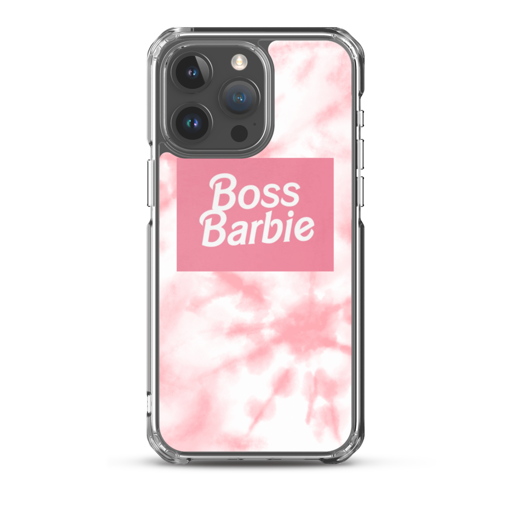 pink boss barbie Clear Case for iPhone®