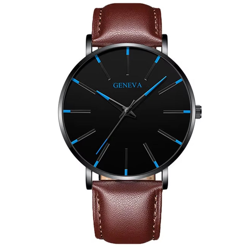 Reloj Hombre 2023 Watch Men Minimalist Ultra Thin Watches Men'S Fashion Stainless Steel Mesh Belt Quartz Watch Relogio Masculino