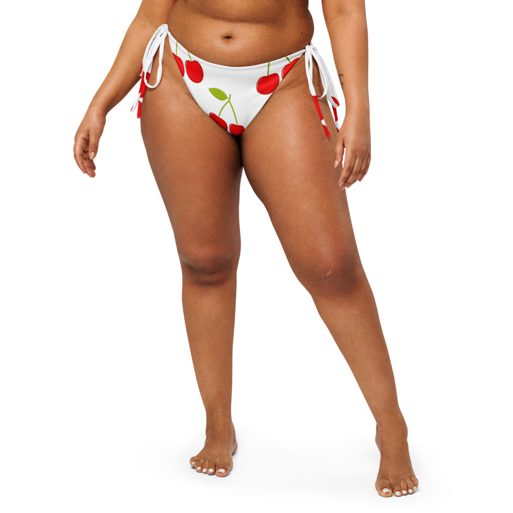 cherry kirschen Recycled String Bikini Bottom
